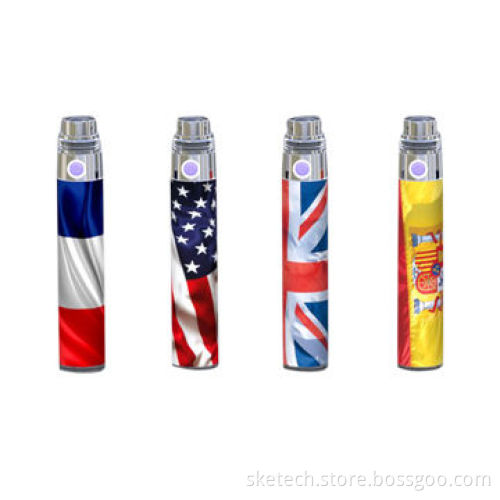 Hottest-selling designs ego n battery in flag battery ego national flag